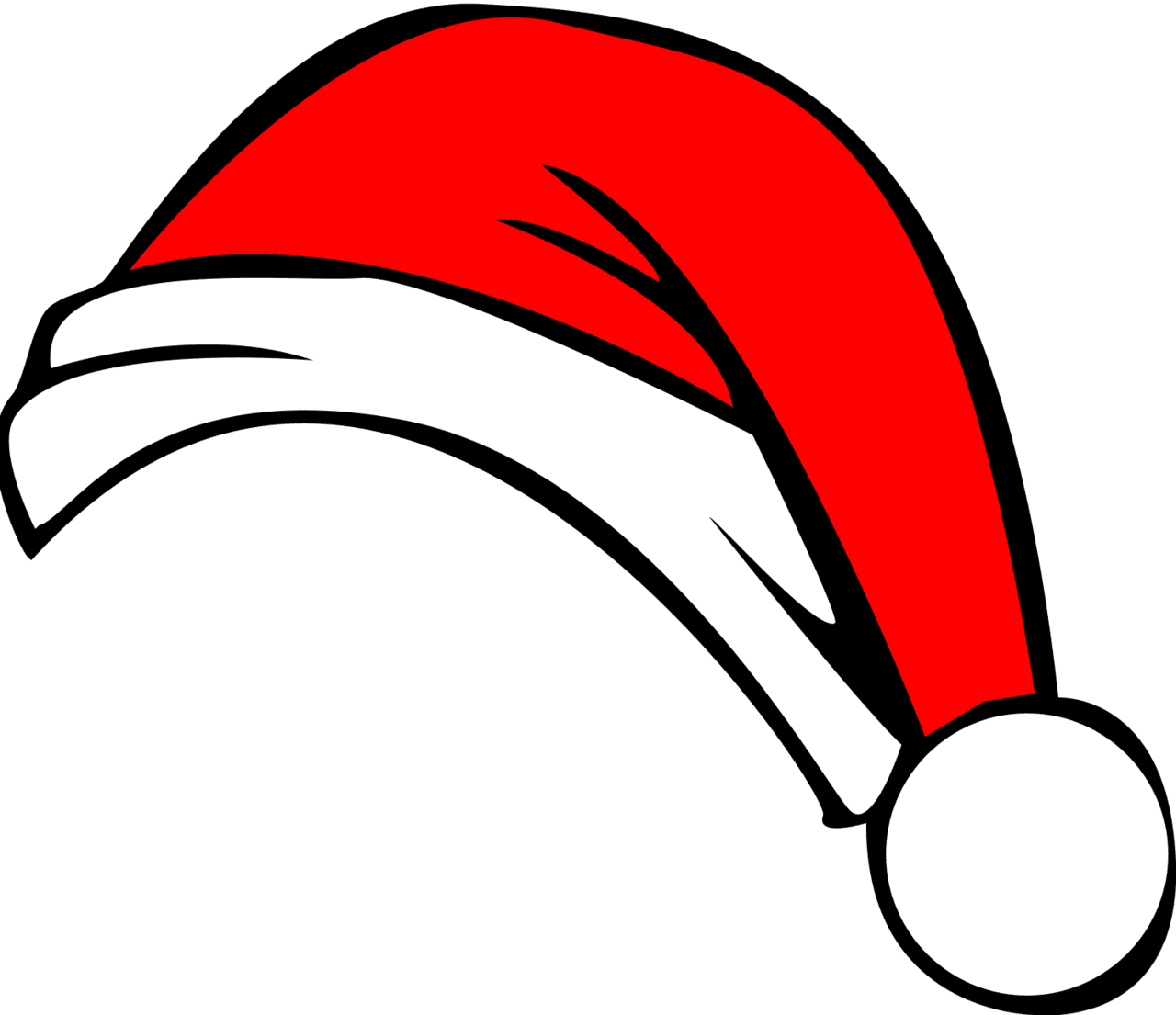 Santa claus hat image size clipart