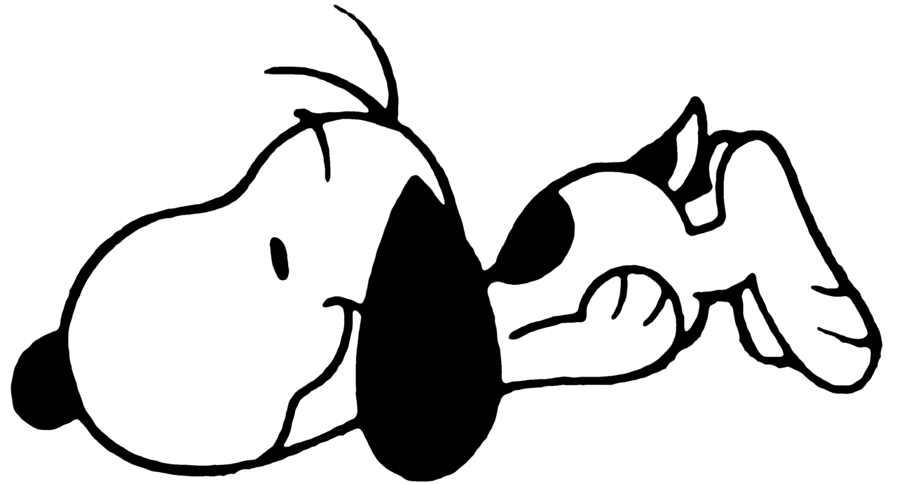 Snoopy pin page clipart free