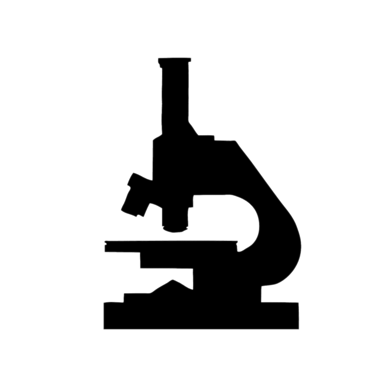 Microscope silhouette clipart picture