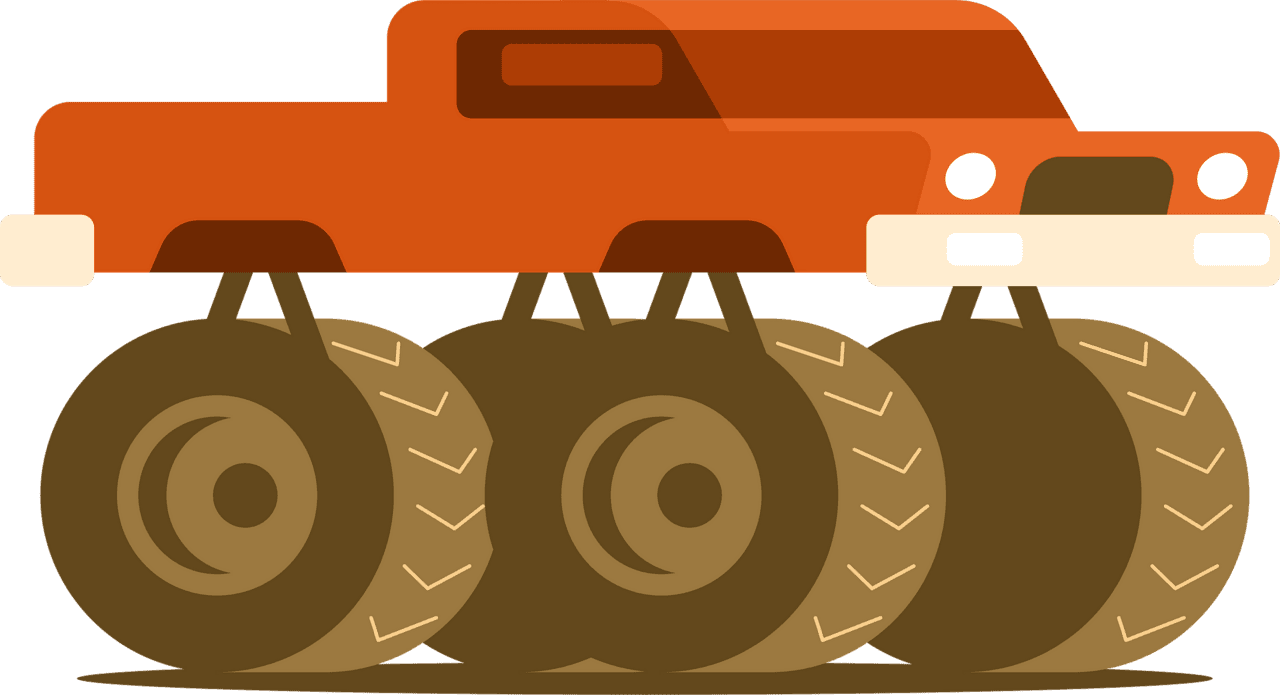 Monster truck car vector clipart images