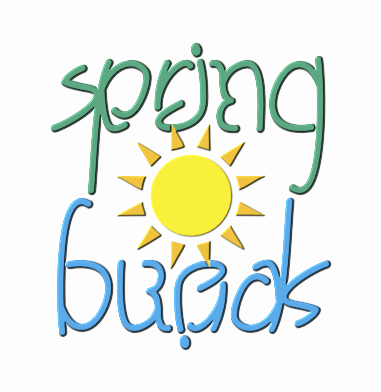 Spring break clipart clip art