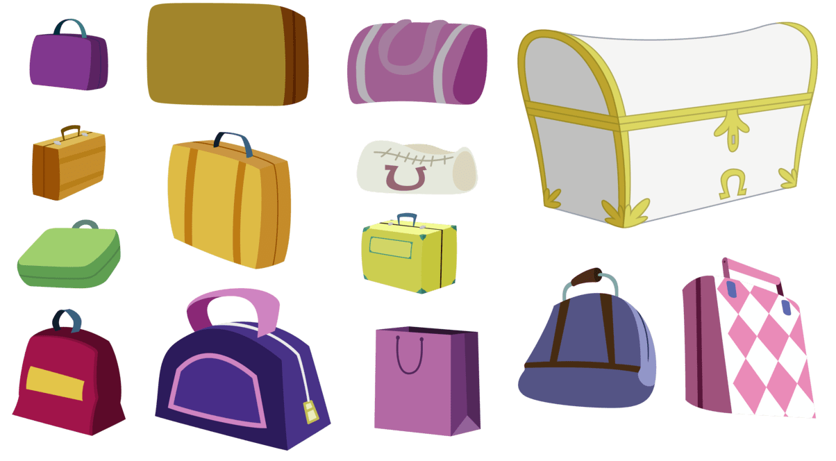 Ponyville luggage by techrainbow deviantart clipart logo