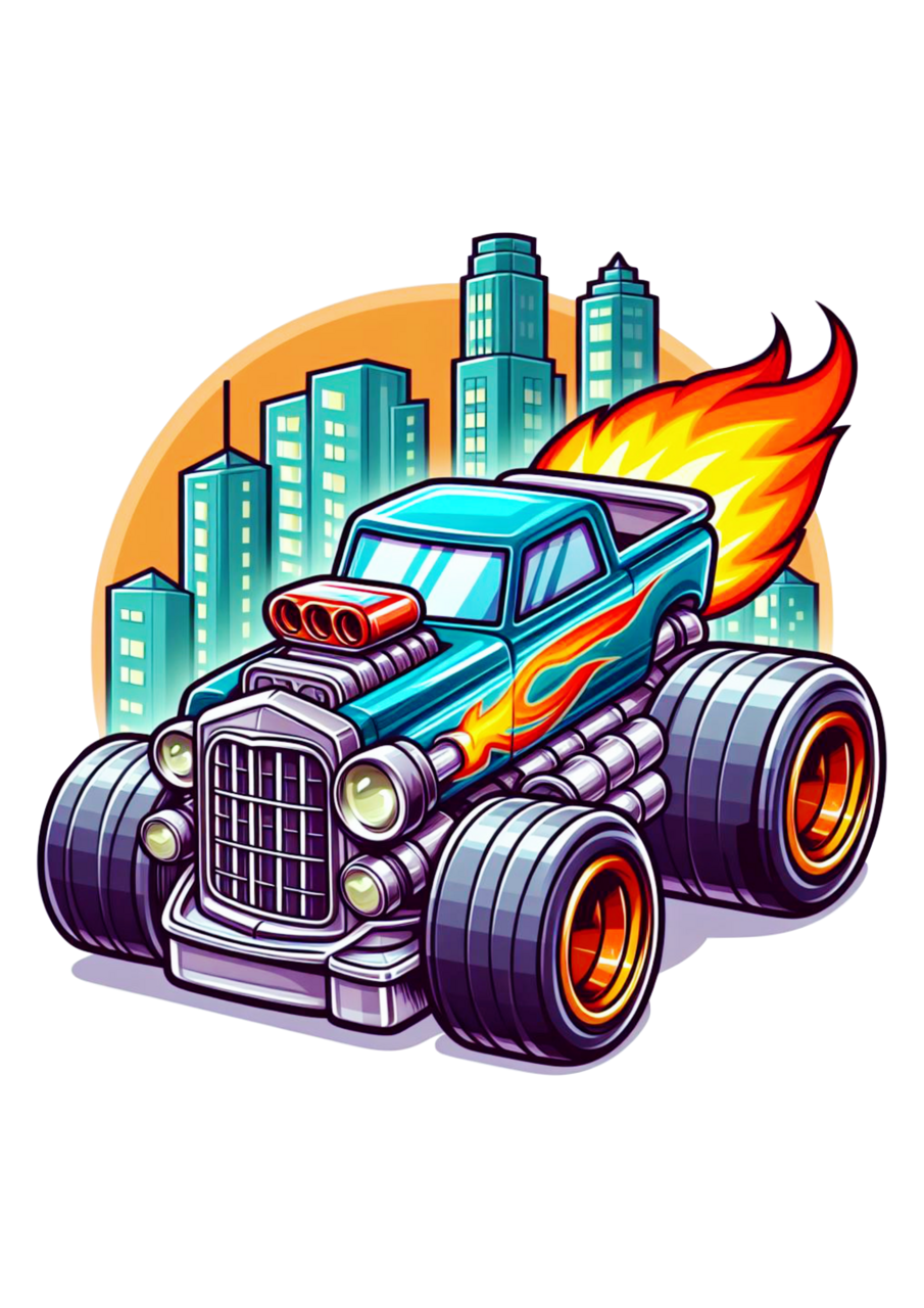 Monster truck hot wheels brinquedo infantil desenho clipart image