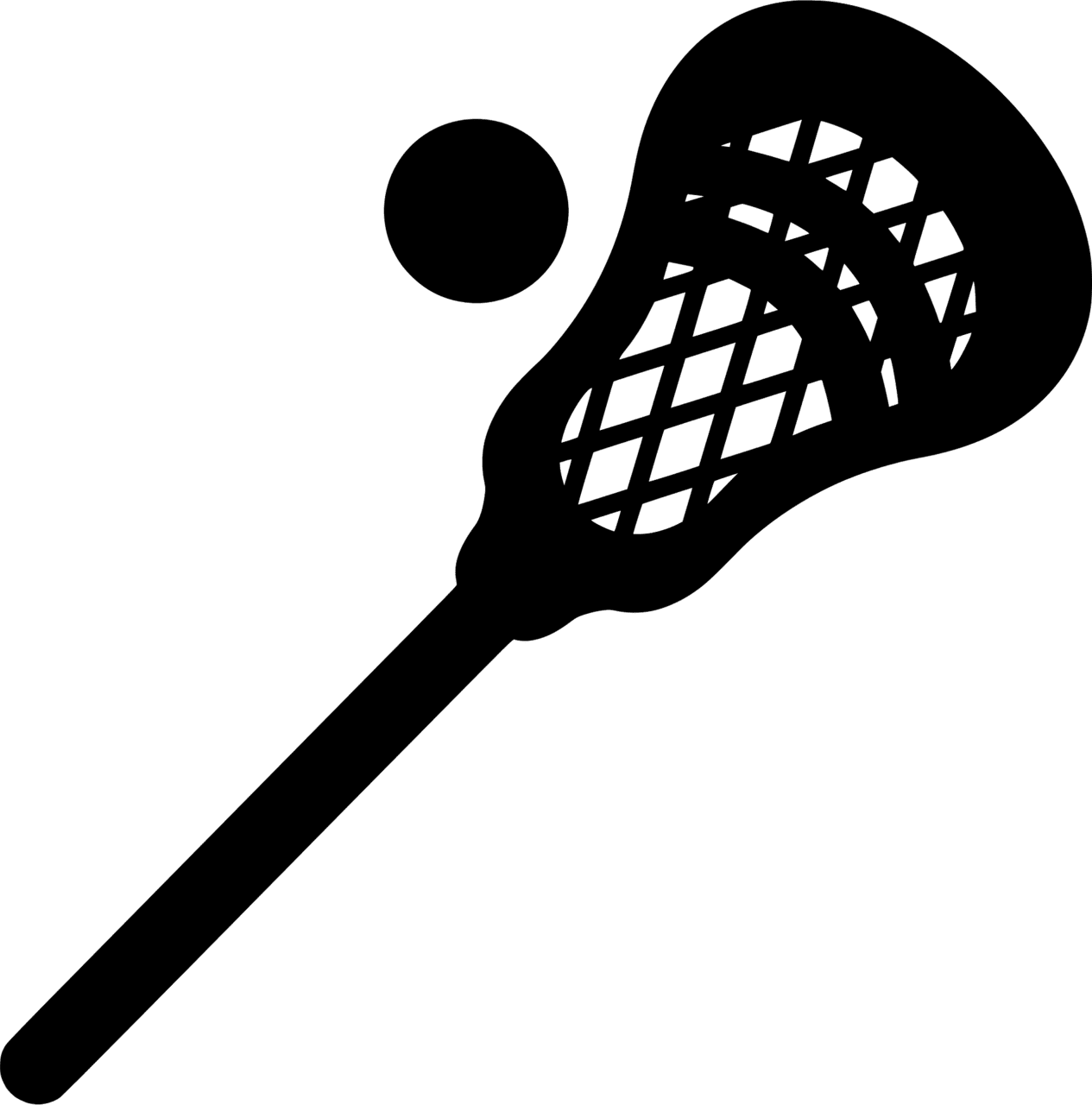 Lacrosse stick vector silhouettes clipart