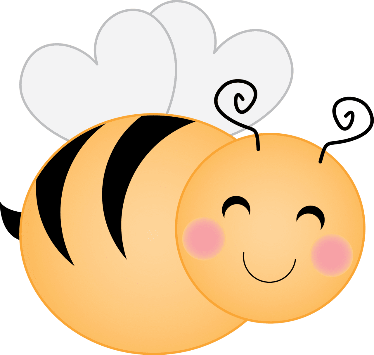 Honey bee pin page clipart transparent 4