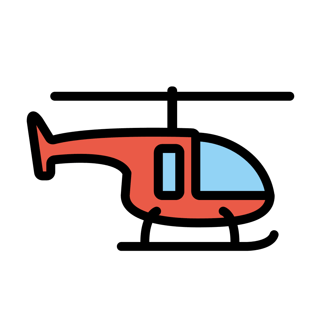 Helicopter emoji clipart background