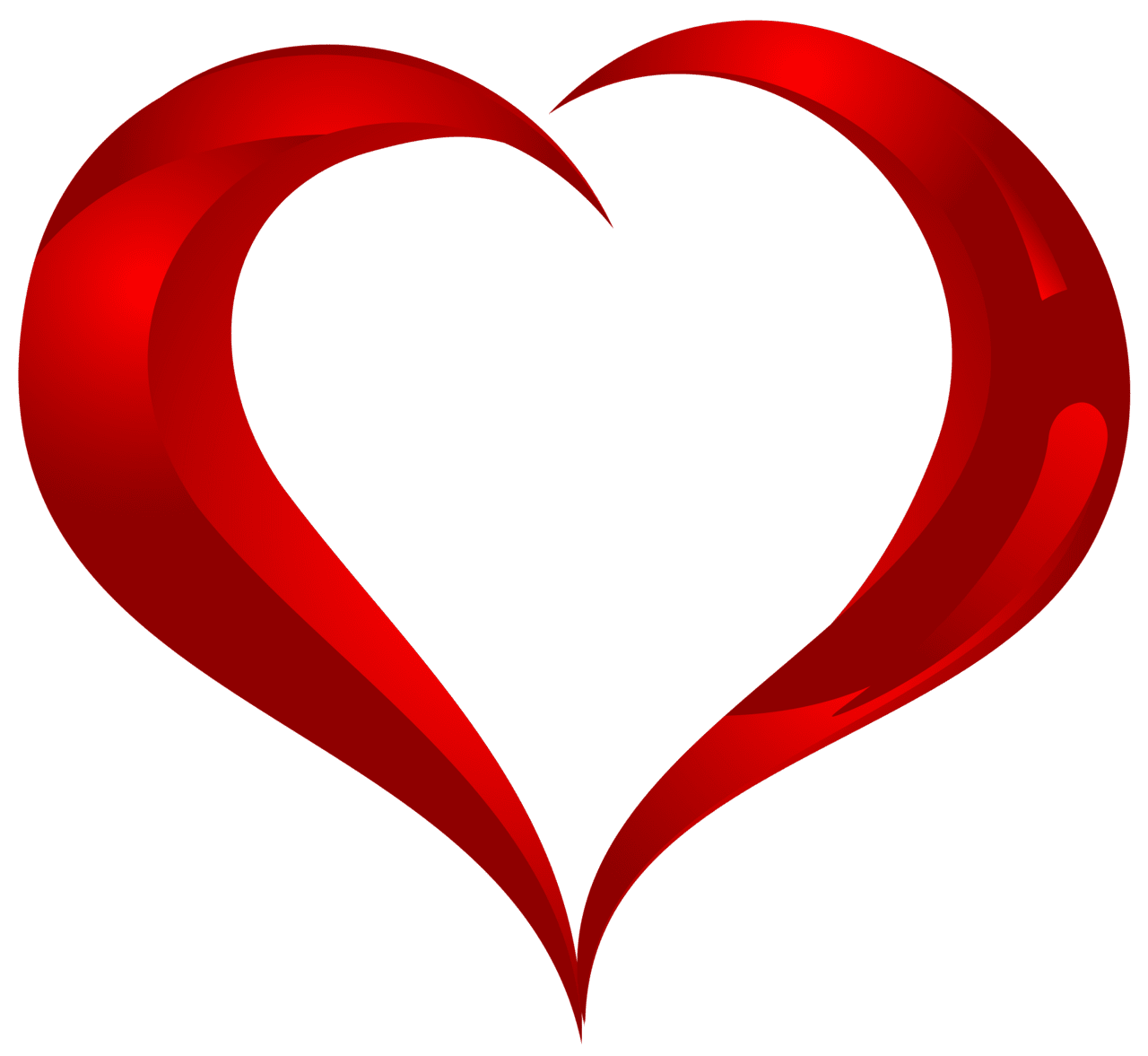 Red heart beautiful clipart best clip art