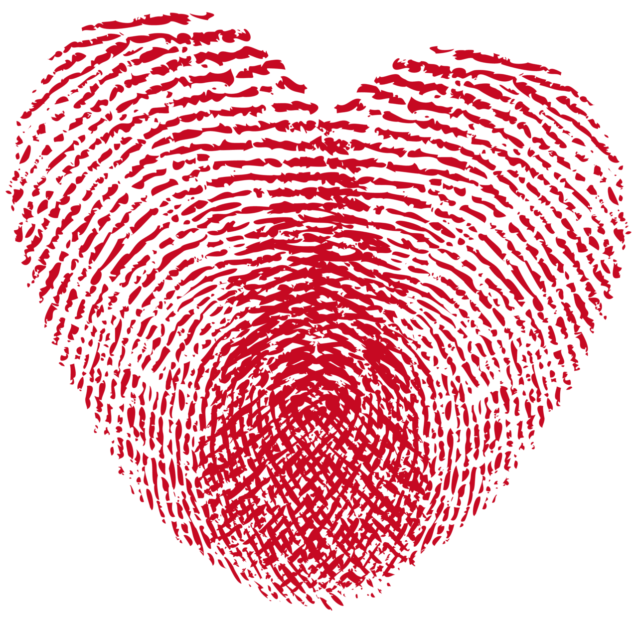 Red heart print clipart photo