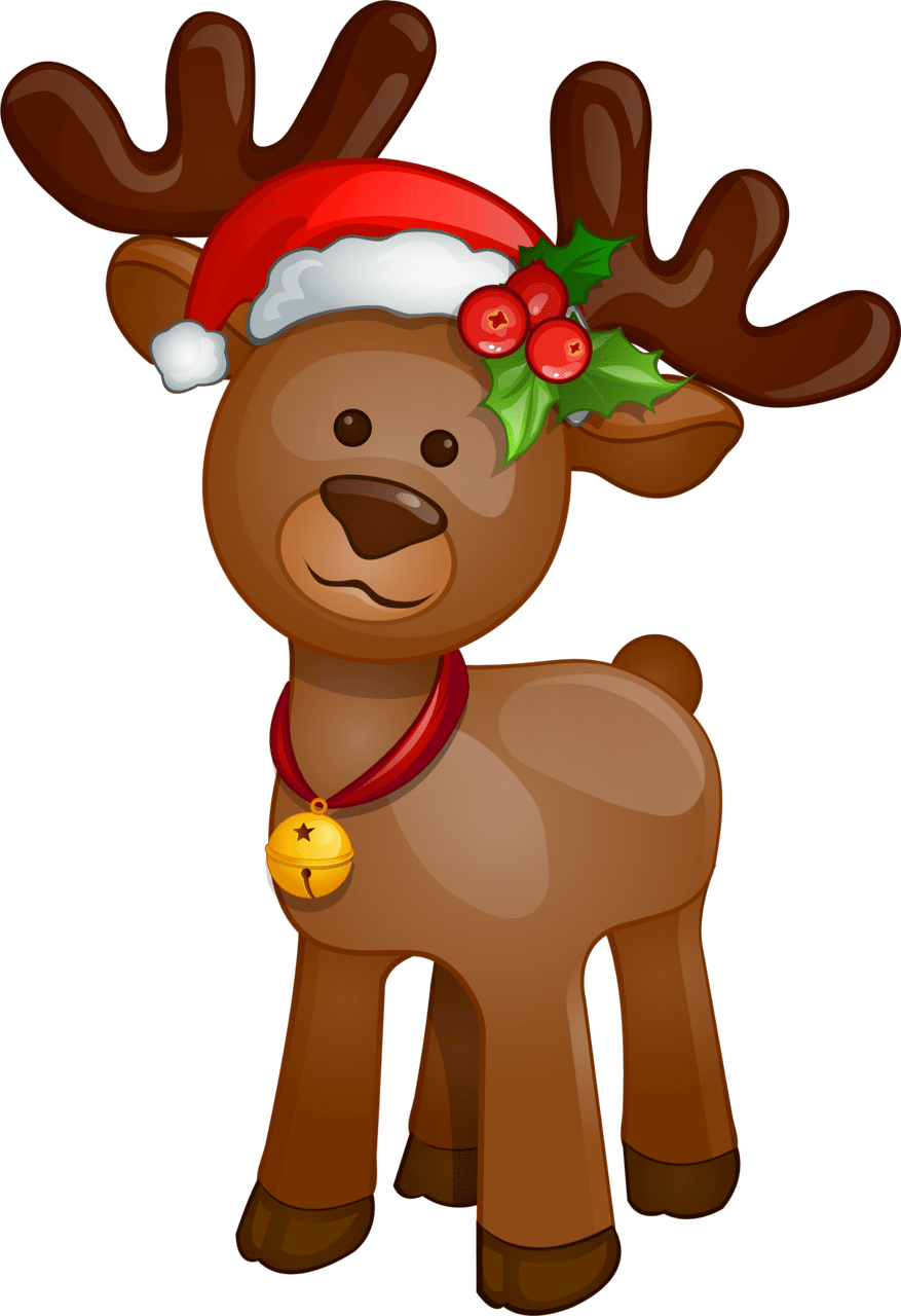 Rudolph clipart image cartoon with no background