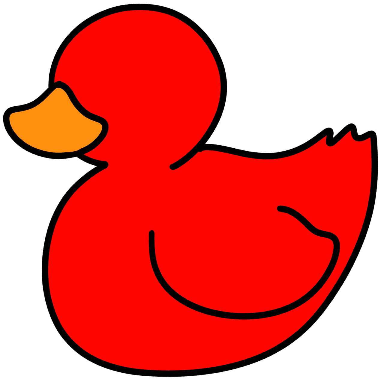 Rubber duck pin page clipart image 2