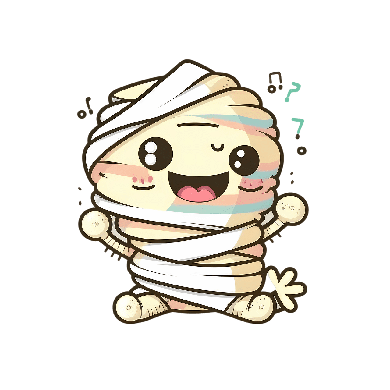 Halloween mummy chibi image clipart 2