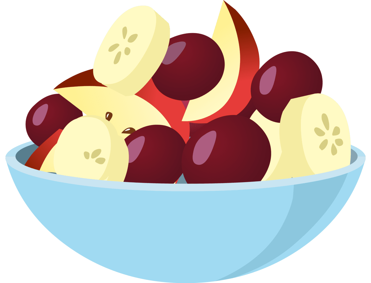 Fruit salad vector clipart images 2