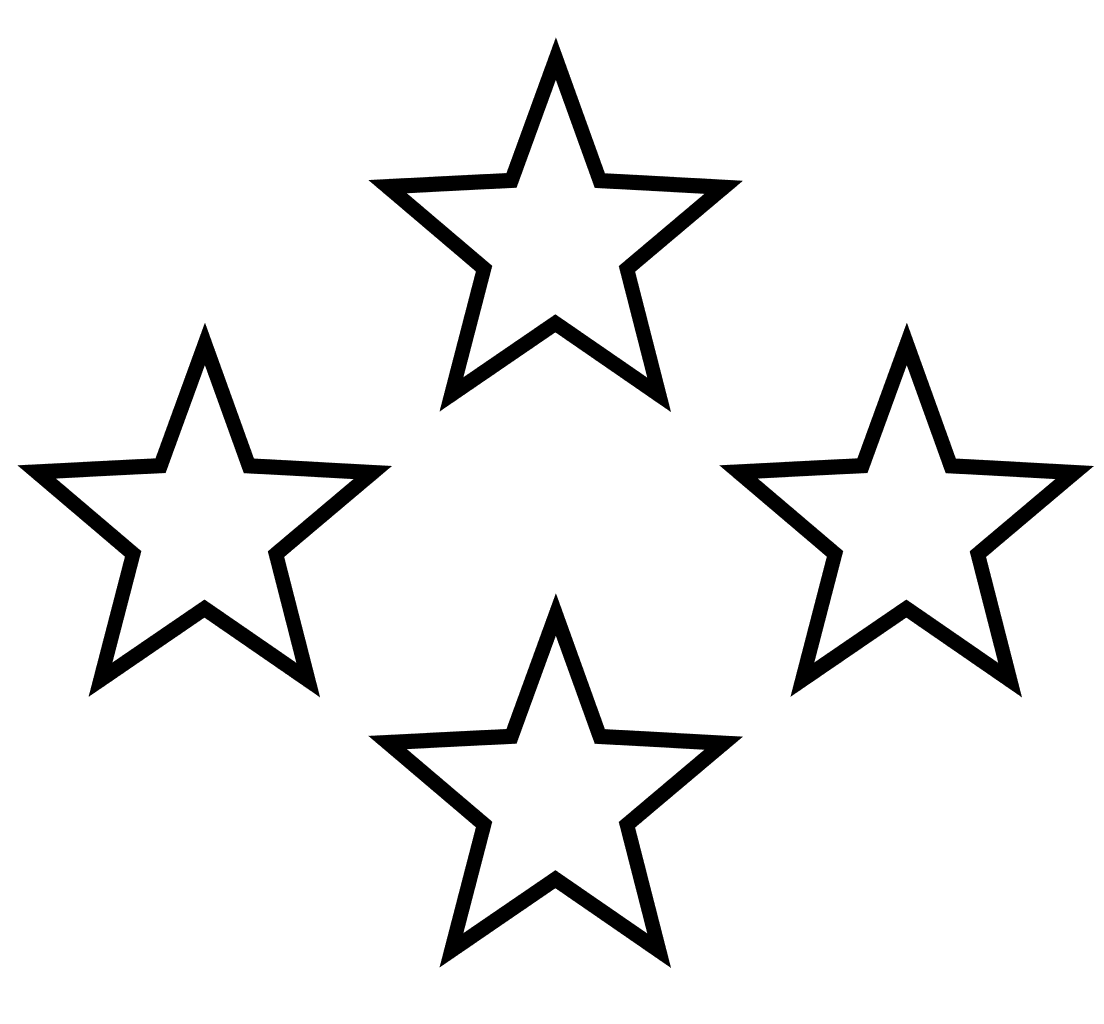 Star black and white stars images clipart