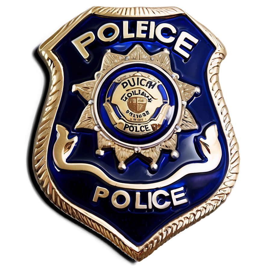 Elegant police badge mjo clipart clip art
