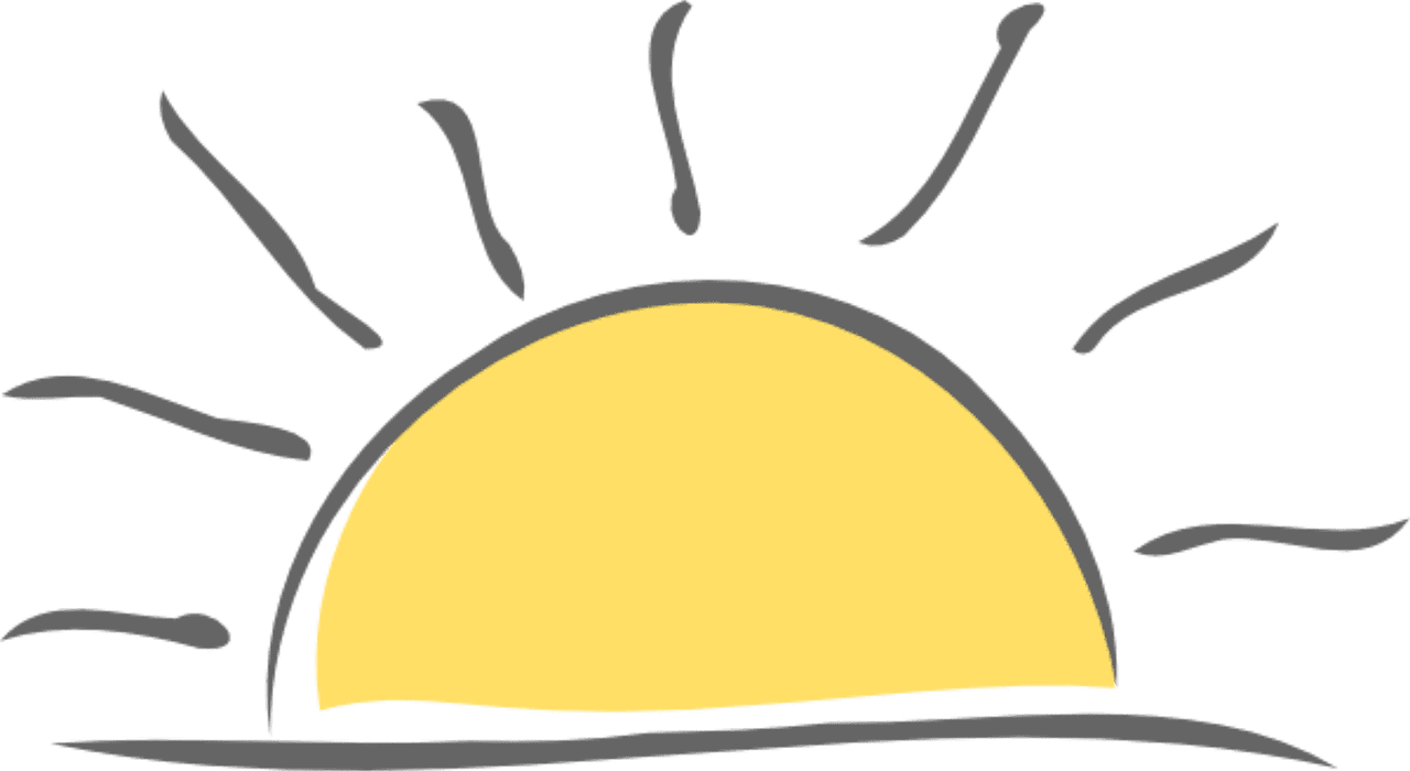 Sunrise sun vector clipart images