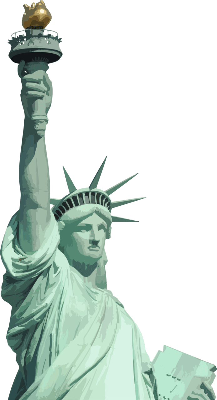 Statue of liberty by firkin clipart image with no background