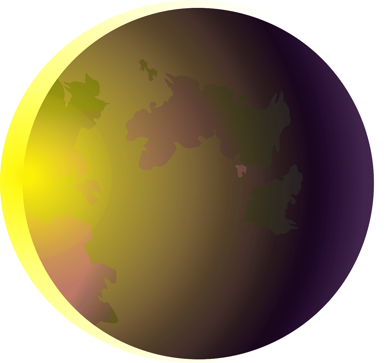 Eclipse solar celestial vector graphic clipart