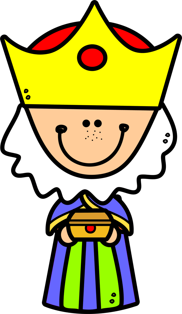 King pin page clipart image