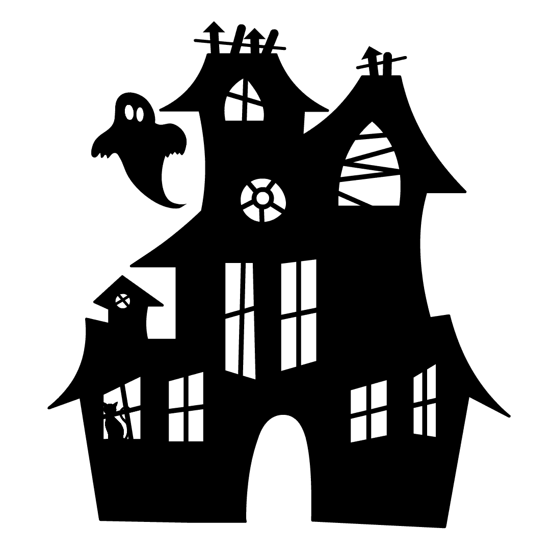 House black and white pin page clipart picture