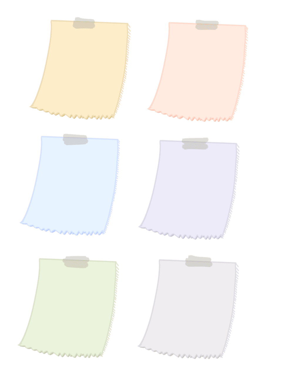 Sticky note pin page clipart free