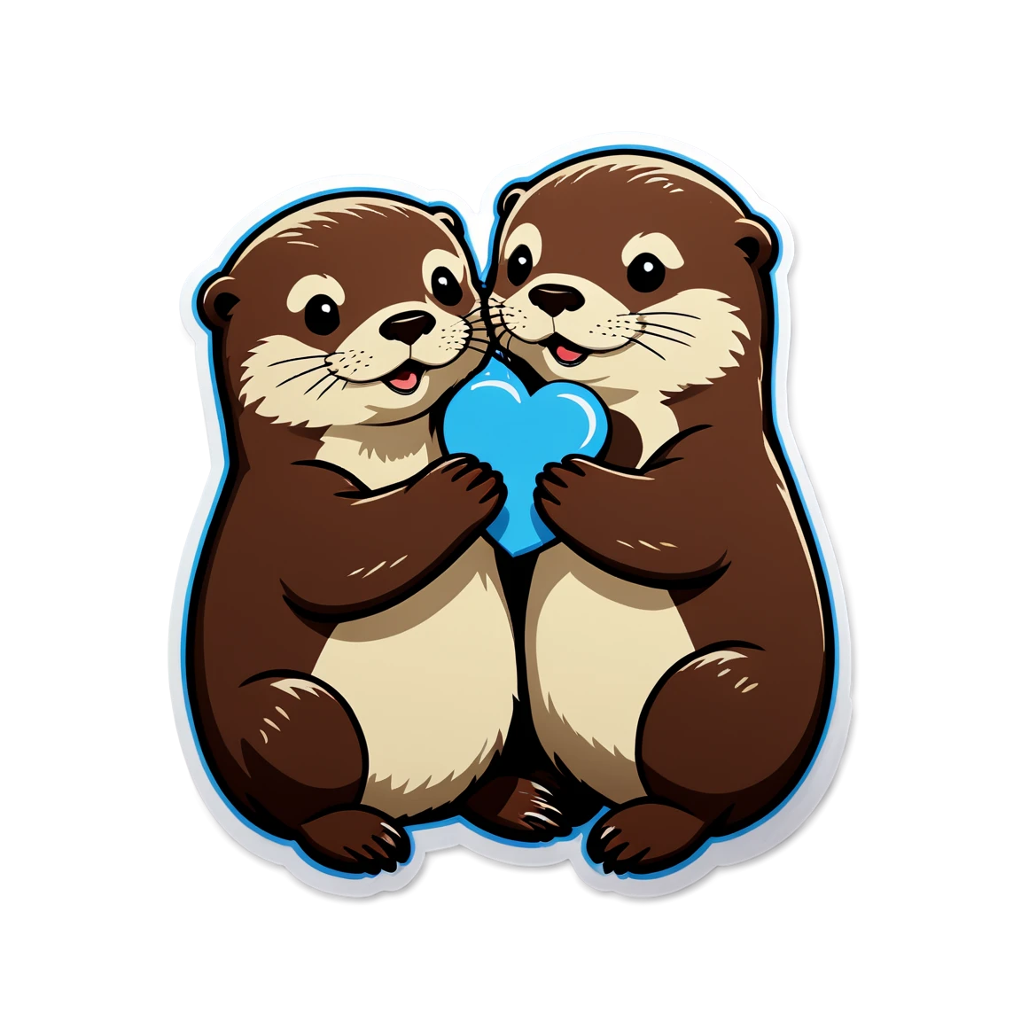 Otter stickers ai stickr clipart transparent