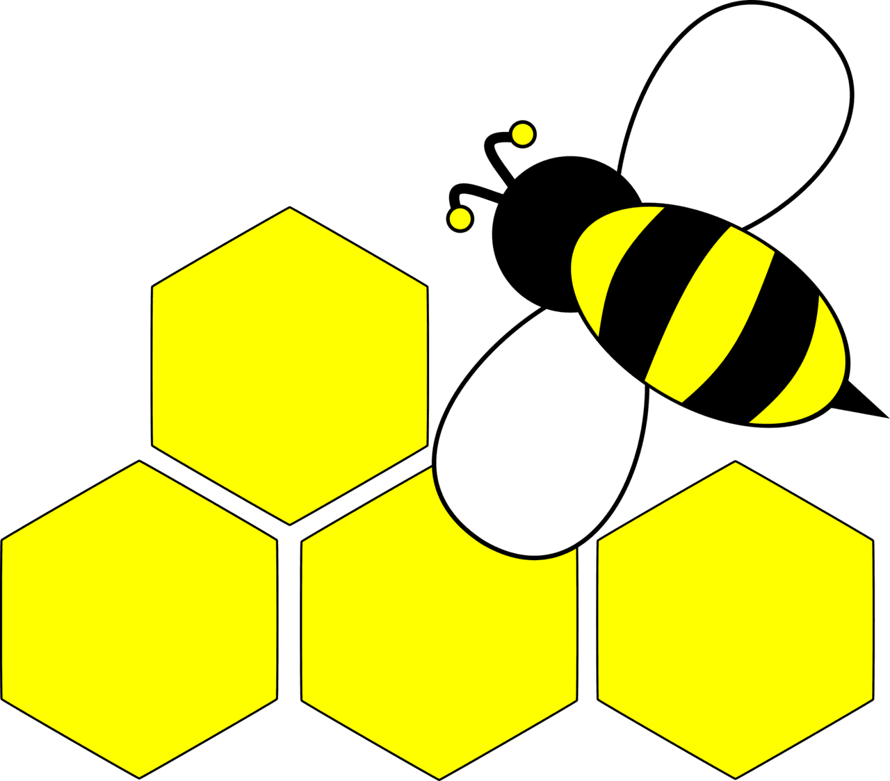 Honeycomb abeille bee ruche clipart background