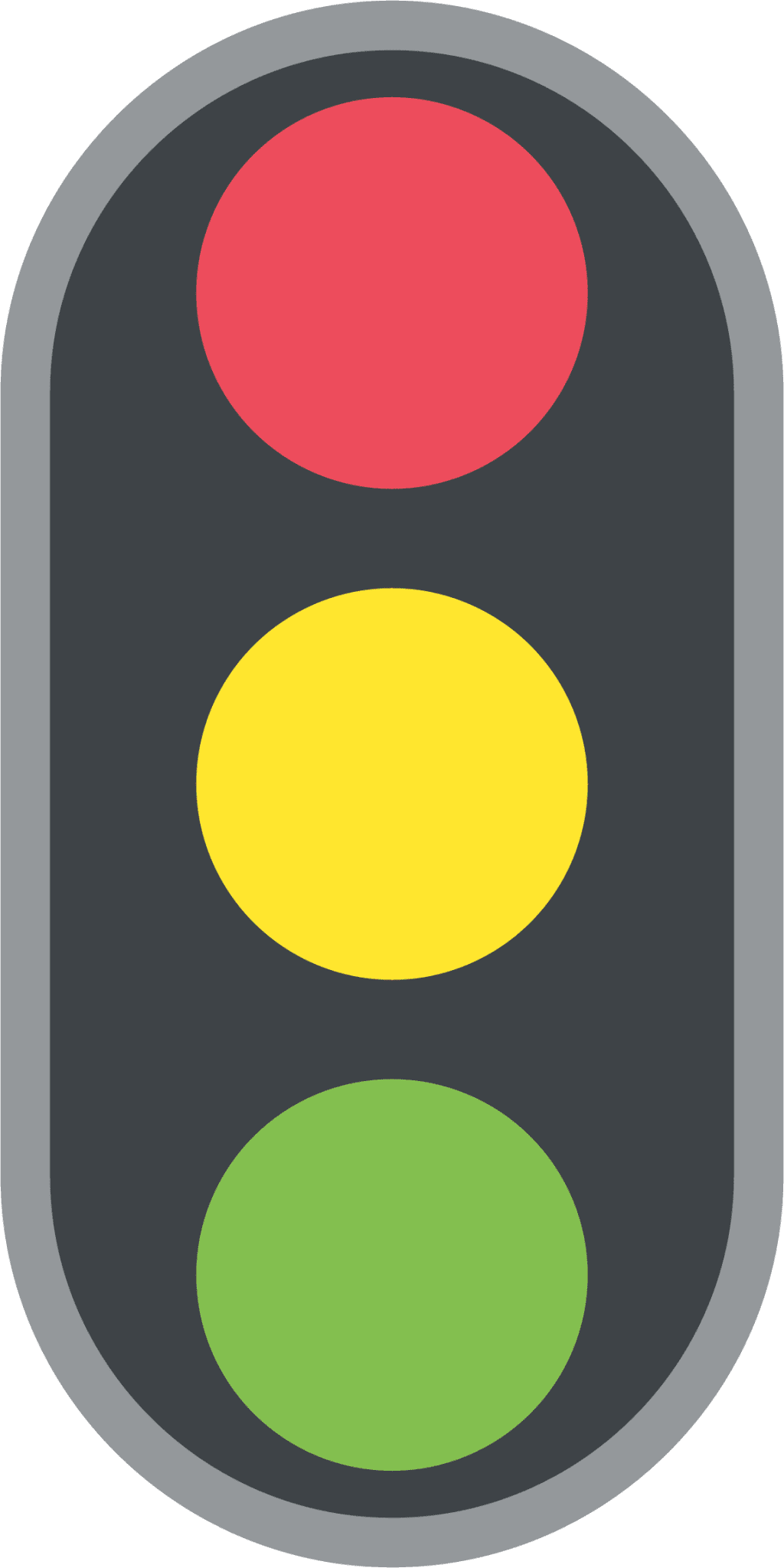 Stoplight vertical traffic light emoji for clipart picture