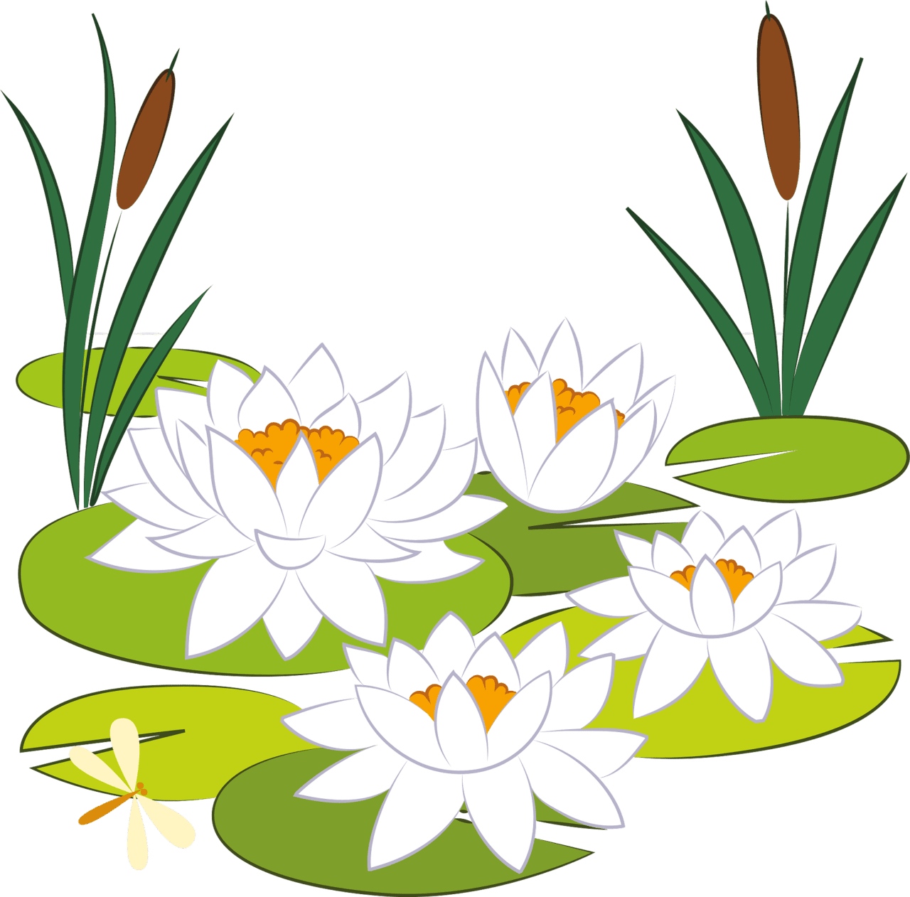 Lily pad vector clipart images 2