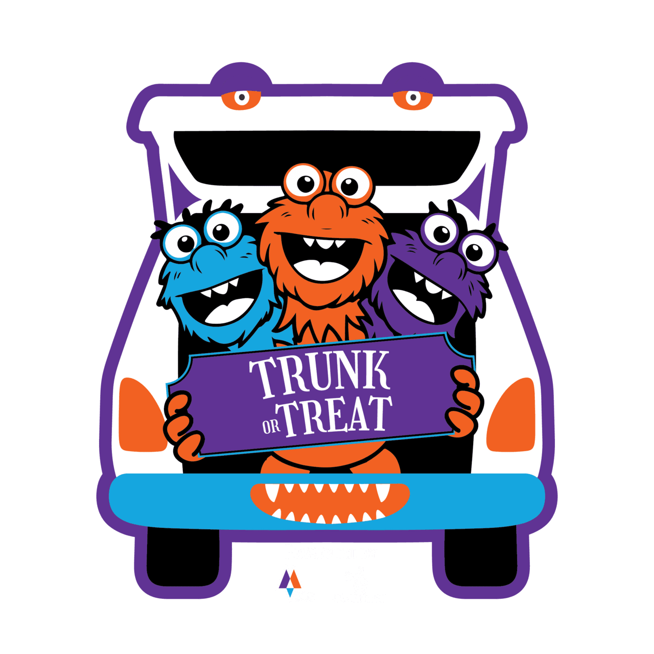 Trunk or treat halloween event clipart photo