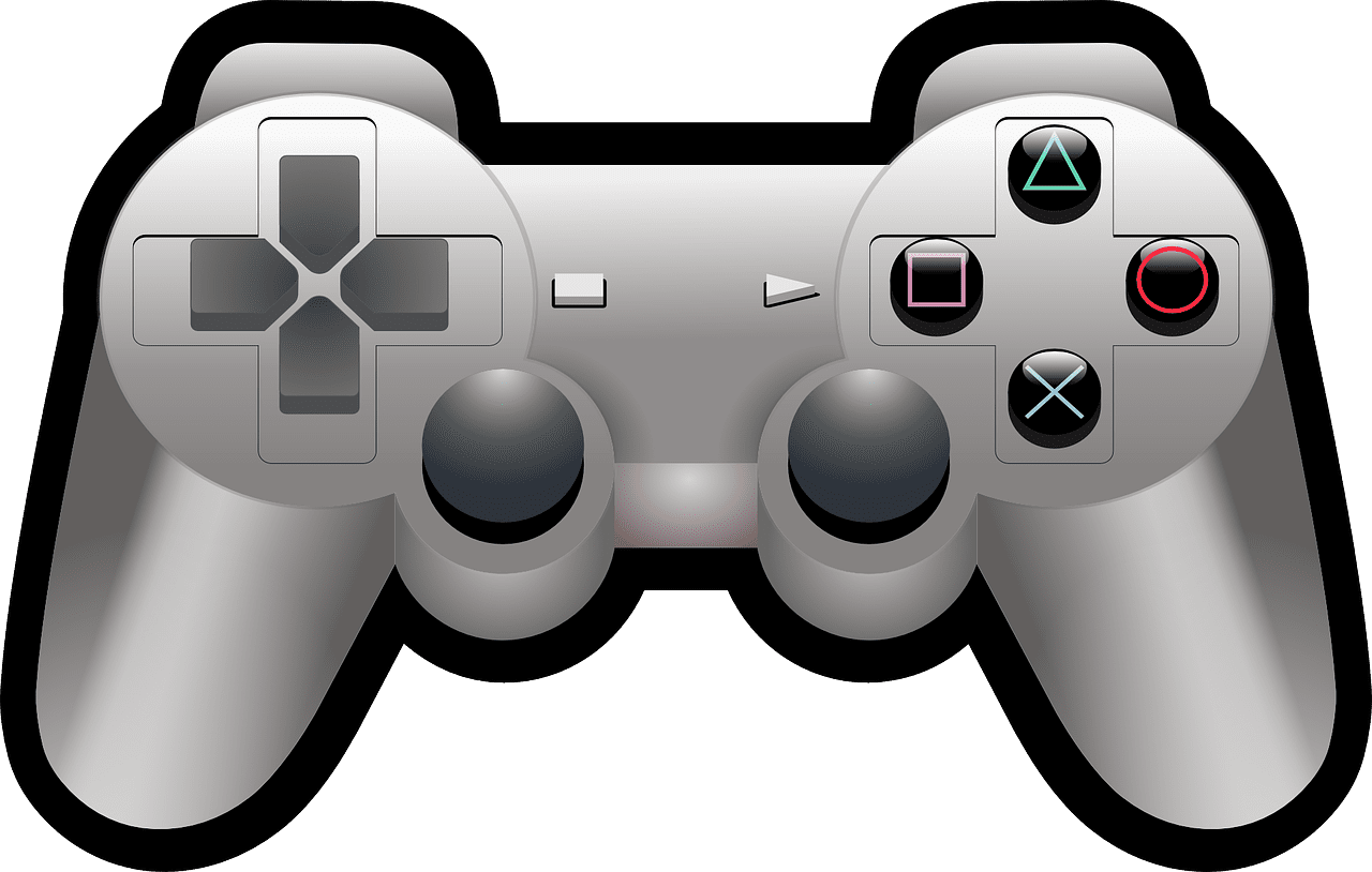 Video game controller joystick playstation vector graphic clipart 2