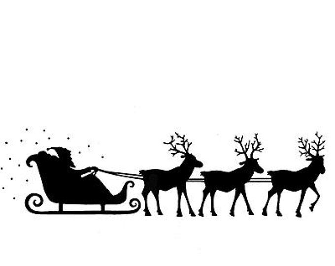 Santa sleigh three kings and star by lavinia stamps etsy clipart logo