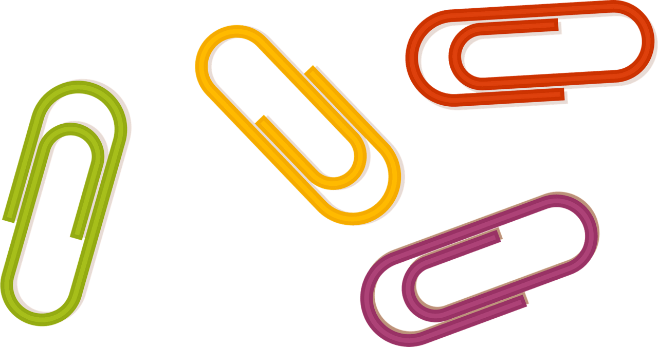 Paper clip paperclips vector clipart images