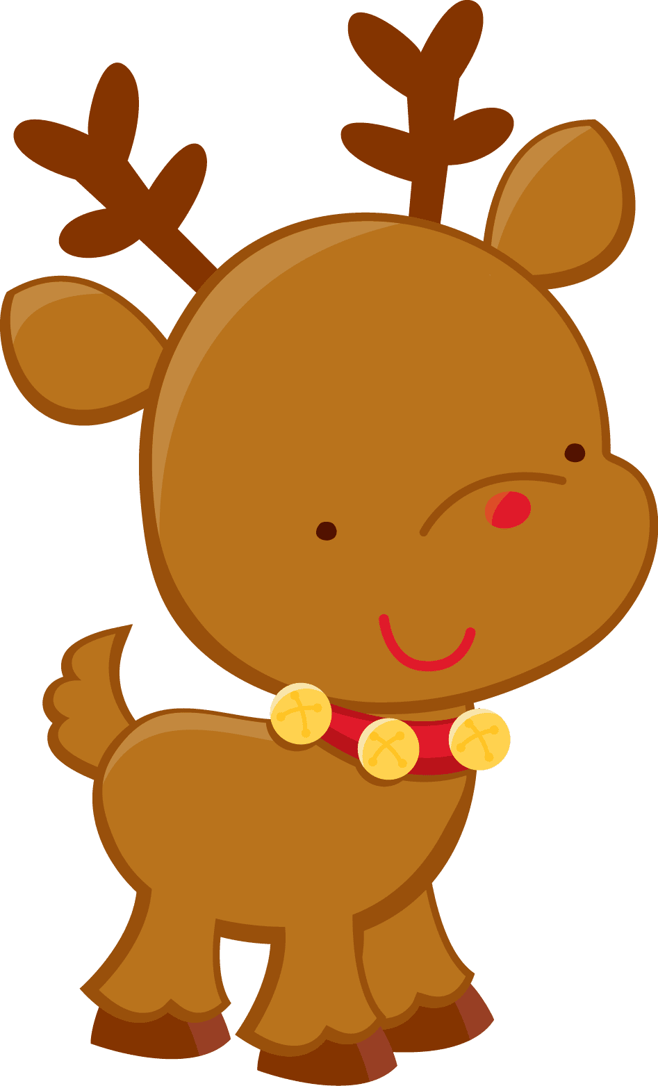 Rudolph christmas yl re deer clipart picture