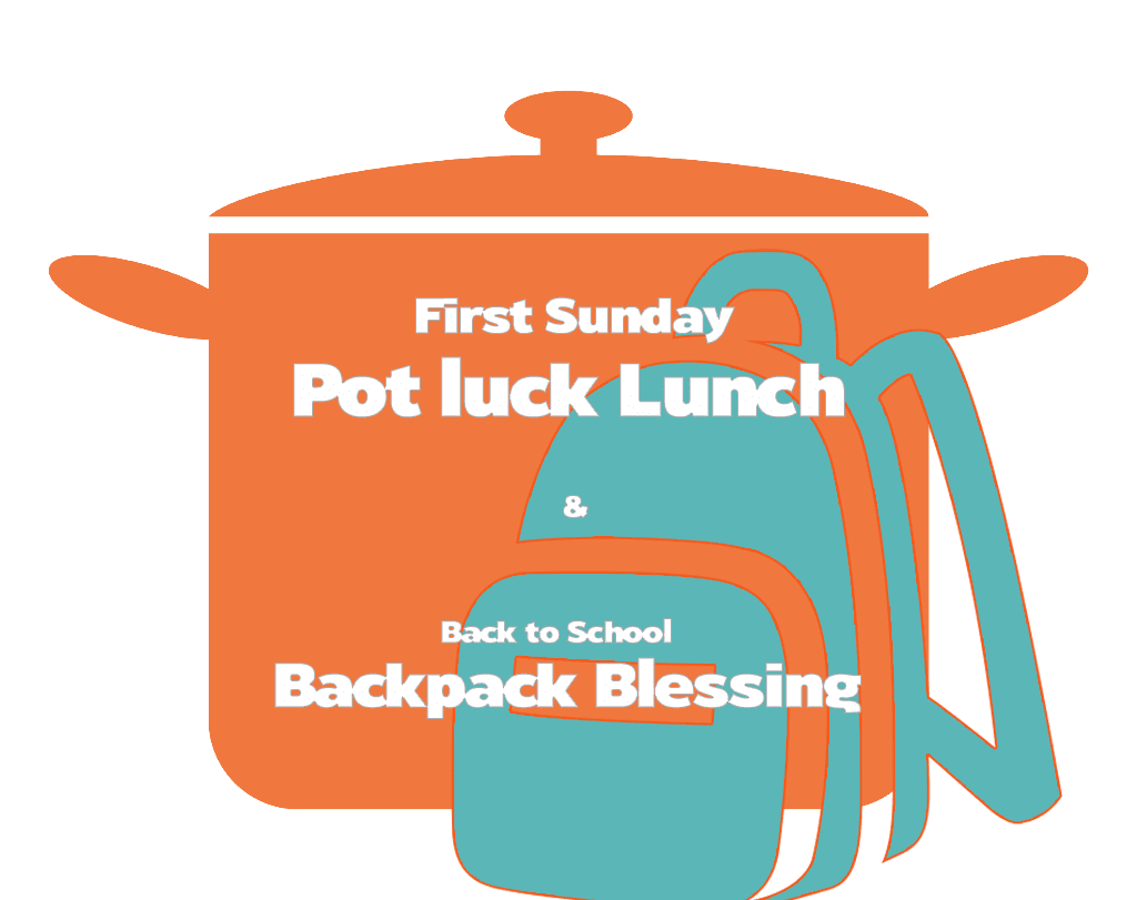 August th blessing the backpacks and potluck lunch grace episcopal church clipart clip art