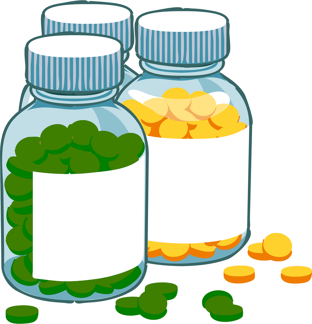 Medicine tablets vector clipart images