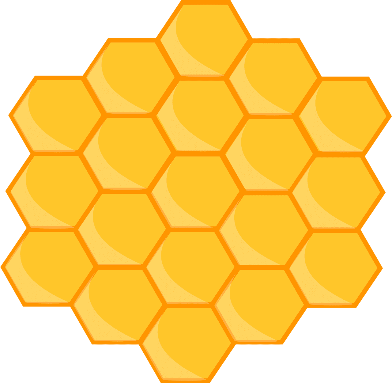 Honeycomb honey vector clipart images