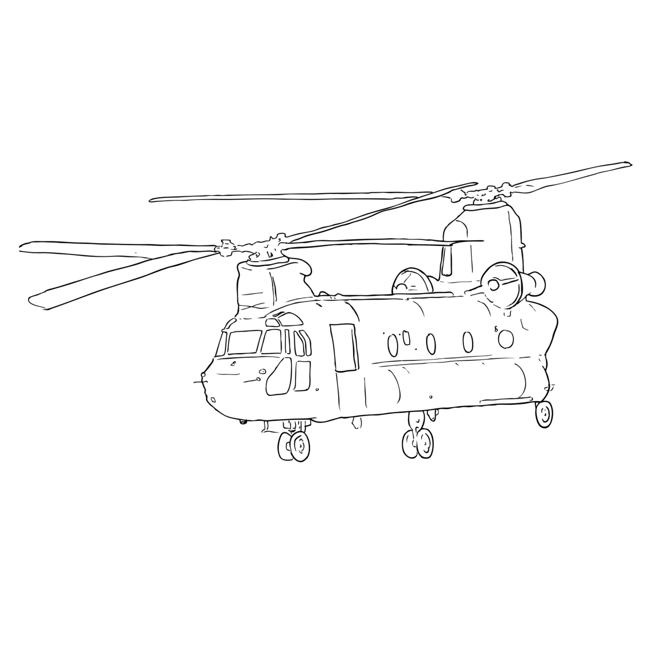 Helicopter pin page clipart clip art 3