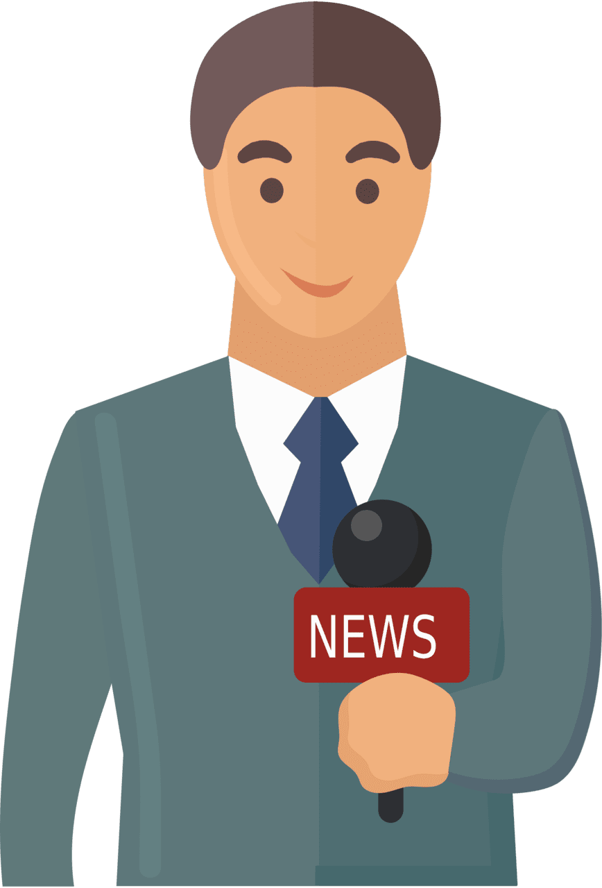 News reporter vector clipart images