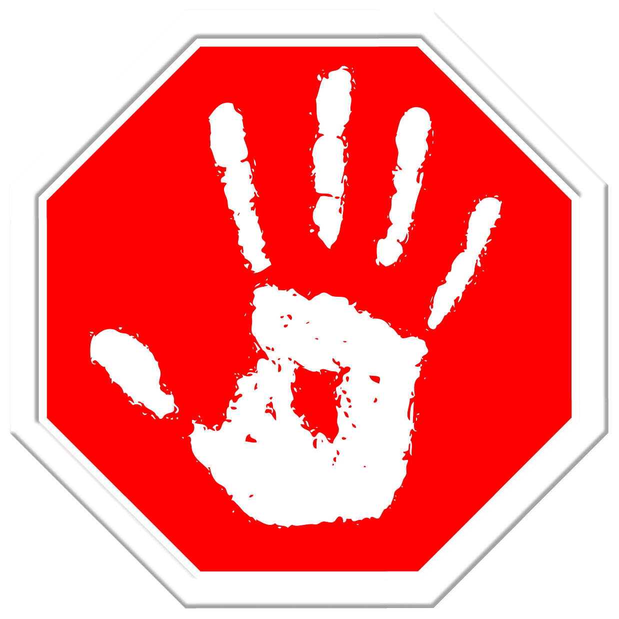 Stop hand finger containing off elder scrolls clipart large size image