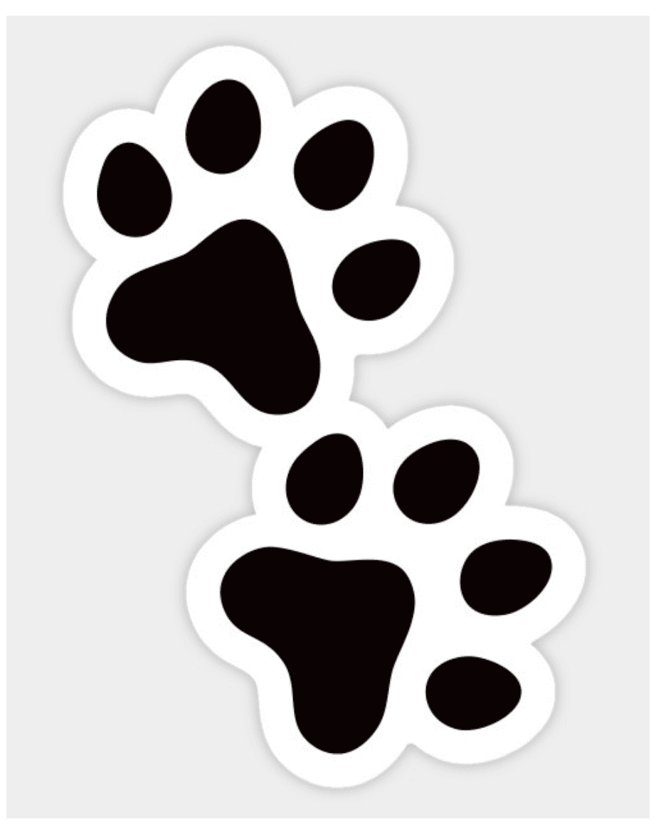 Paw pin page clipart free 2