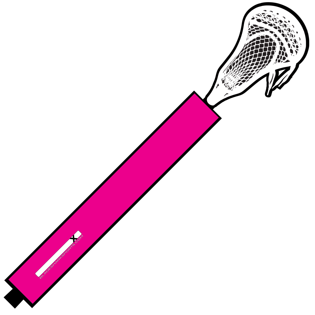 Shop hot pink custom lacrosse stick wrap bladeshark sports clipart photo