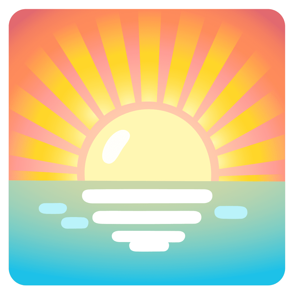 Sunrise emoji clipart clip art