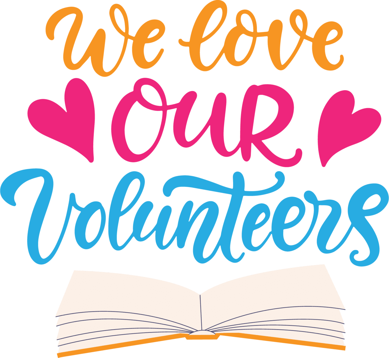 Volunteer with friends of johnson county library clipart image