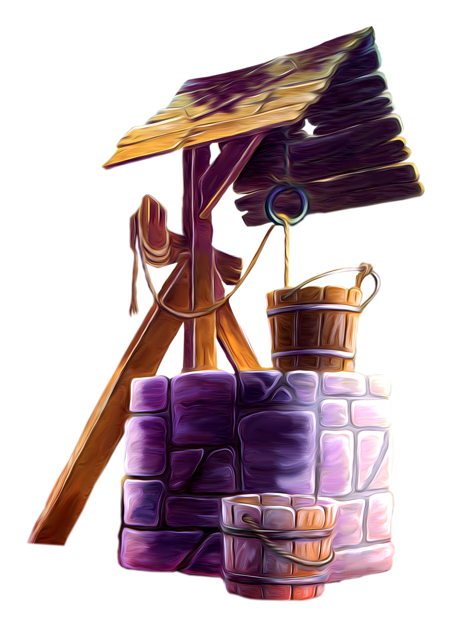 Rope garden well clipart clip art