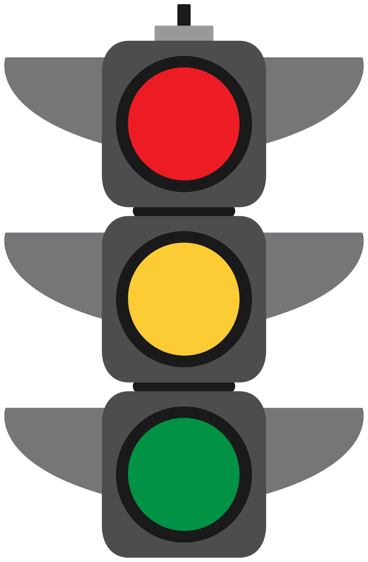 Stoplight traffic light vector clipart images