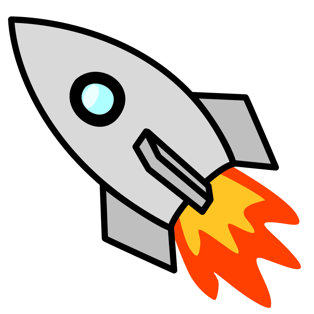 Spaceship rocket clipart image