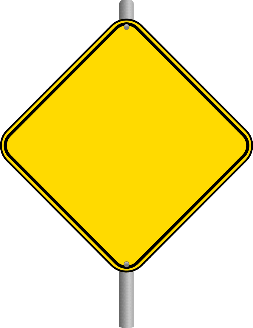 Blank warning sign page blanks road ucw clipart photo