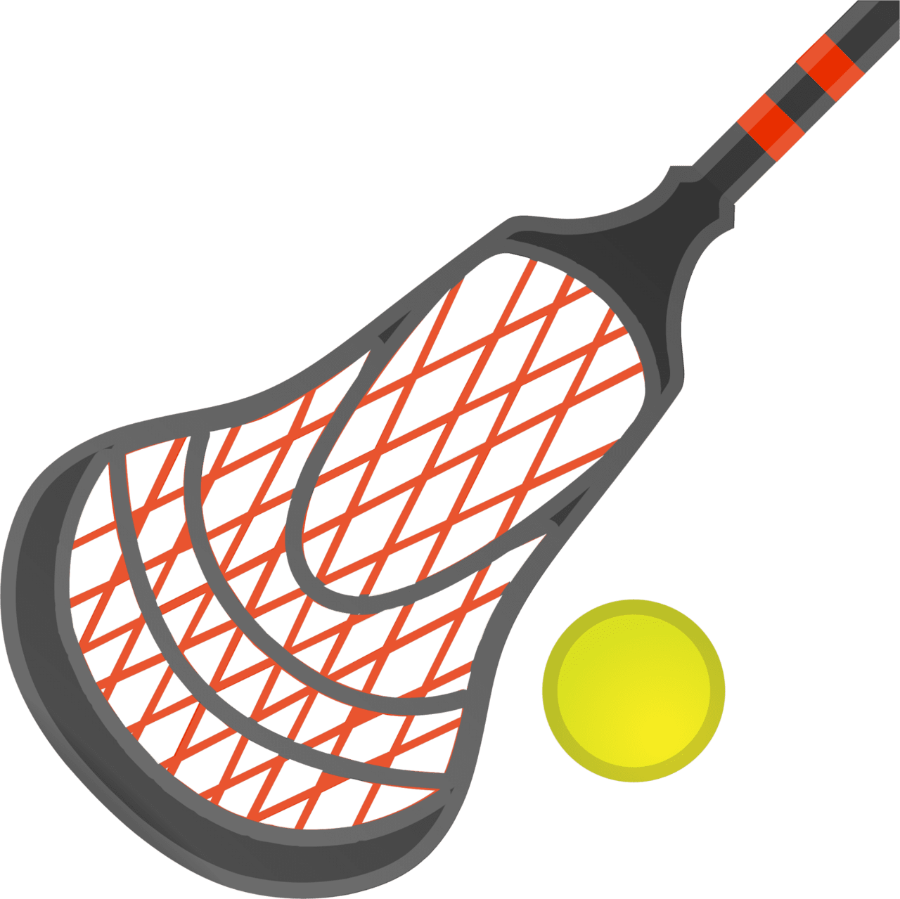 Lacrosse stick emoji for clipart vector 2