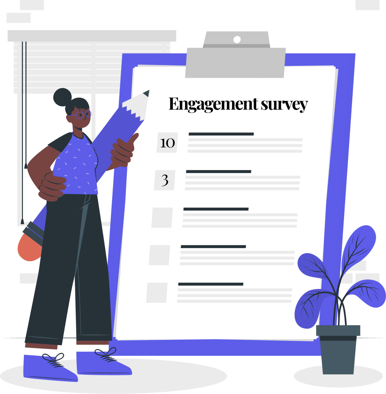 Employee engagement survey questions template clipart logo