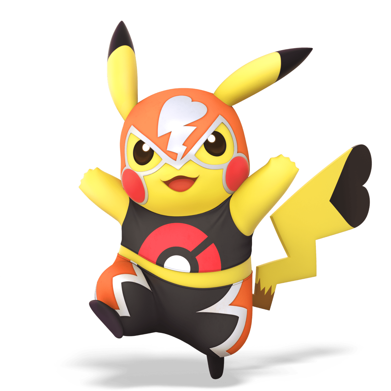 Pikachu libre render super smash brothers ultimate clipart picture